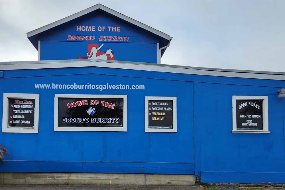 Bronco Burrito Stay Galveston